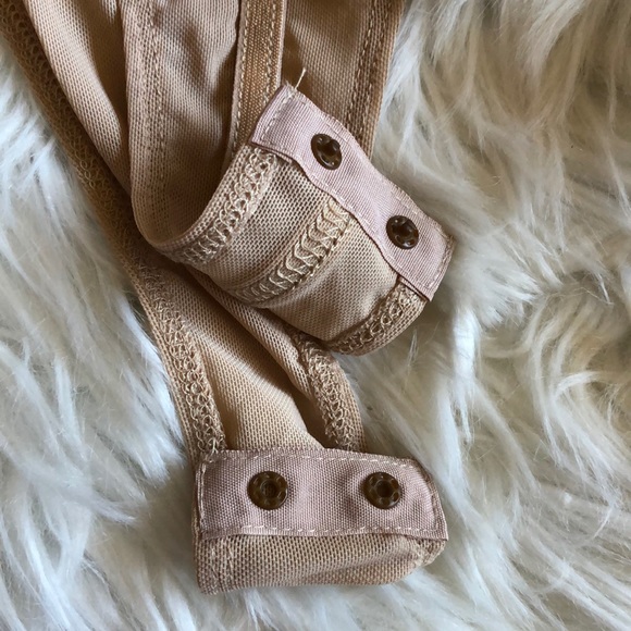 NWT Mocha Colored Bondage Style Bodysuit L - Picture 5 of 8